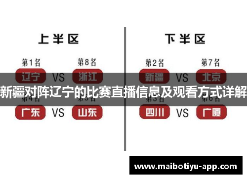 新疆对阵辽宁的比赛直播信息及观看方式详解